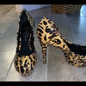 Jessica Simpson Leopard Print Heel